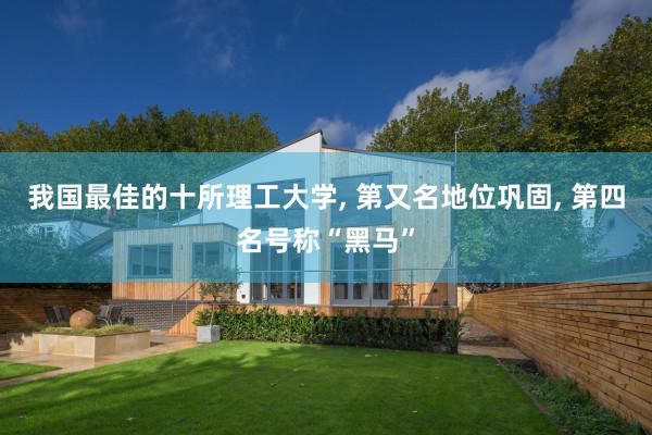 我国最佳的十所理工大学, 第又名地位巩固, 第四名号称“黑马”