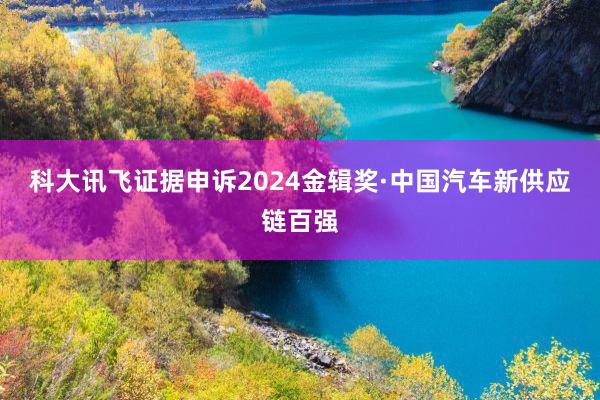 科大讯飞证据申诉2024金辑奖·中国汽车新供应链百强